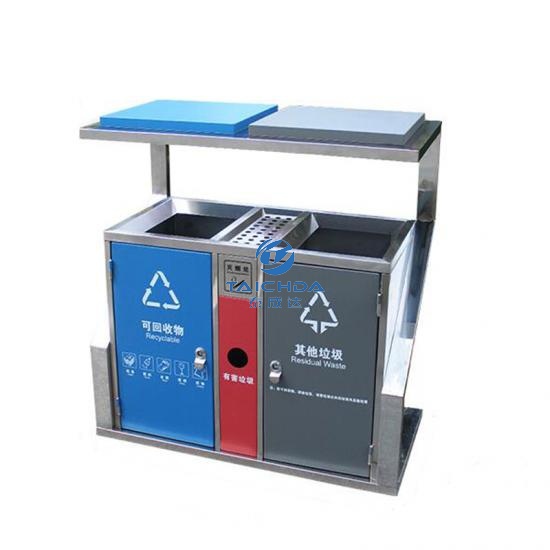 Environmental Protection SS 304 Recyclable Dustbins