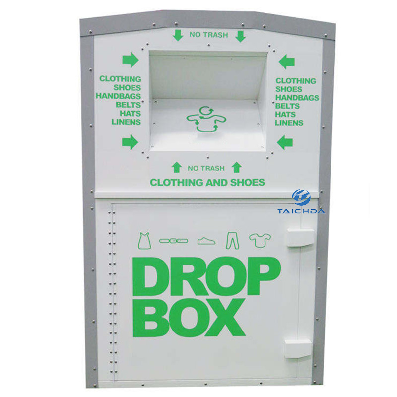 textile recycling collection bin