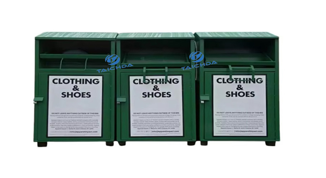 Community clothes recycling bin