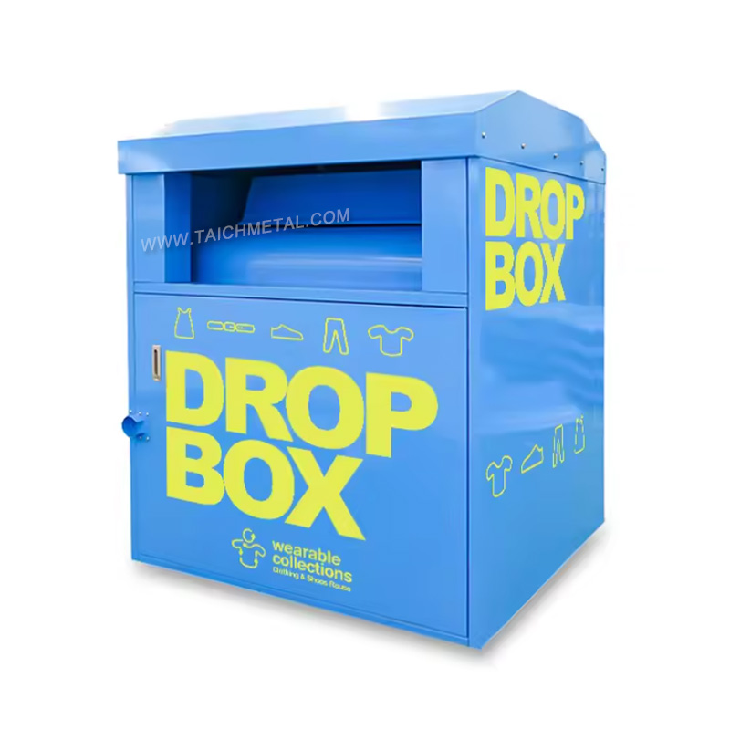 Metal clothing collection box