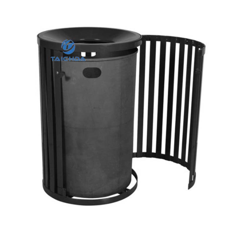 Cylindrical Rubbish bin