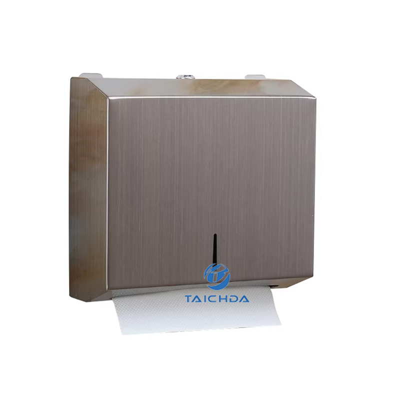 surface mounted multifold tissue holder
