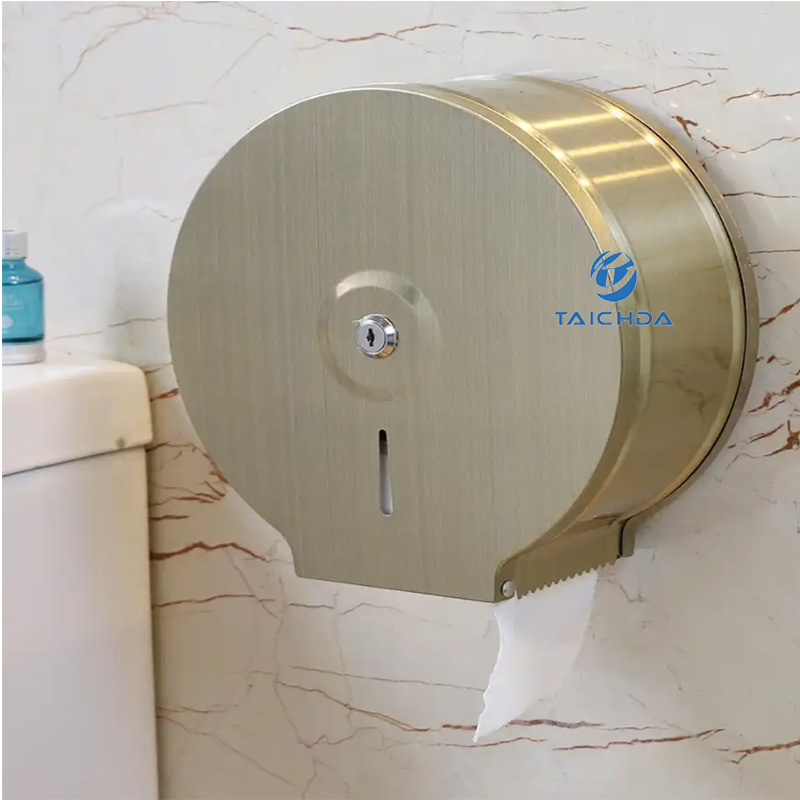 Round Stainless Steel Toilet Paper Holder