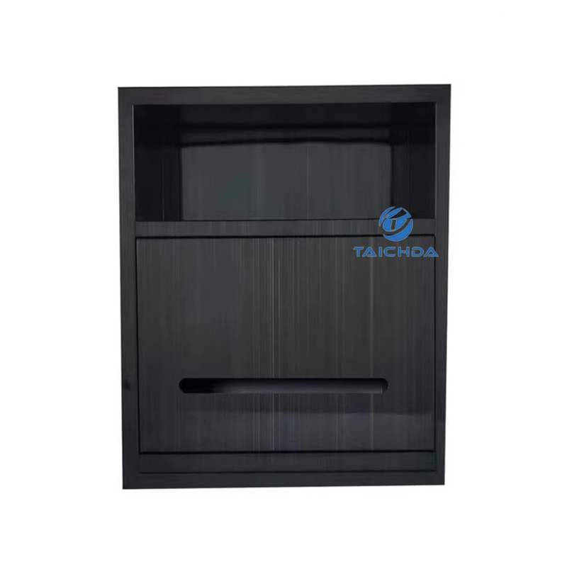 Recessed 2-in-1 toilet paper cabinet